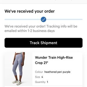 Lululemon athletica wunder train high-rise crop 21”